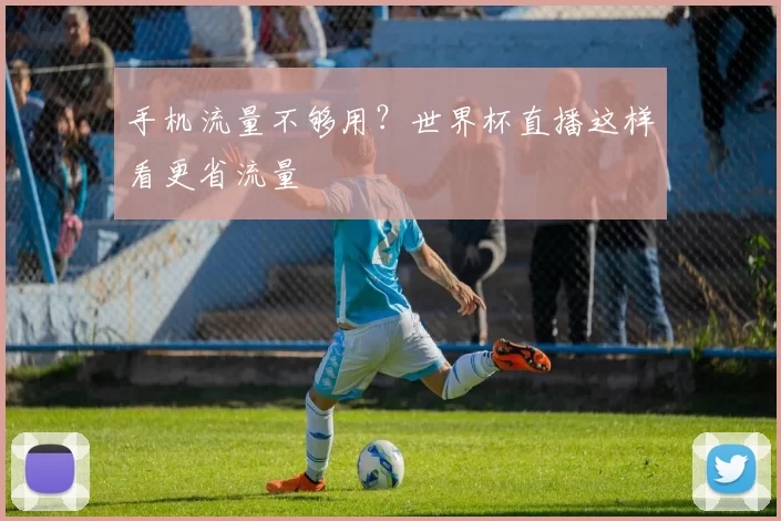 手机流量不够用?世界杯直播这样看更省流量